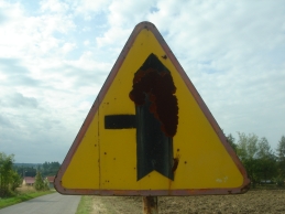 Polish farm sign